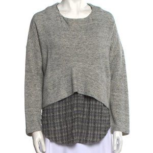 Derek Lam 10 Crosby for INTERMIX Wool/Cotton Oversized Layered Sweater XS/S